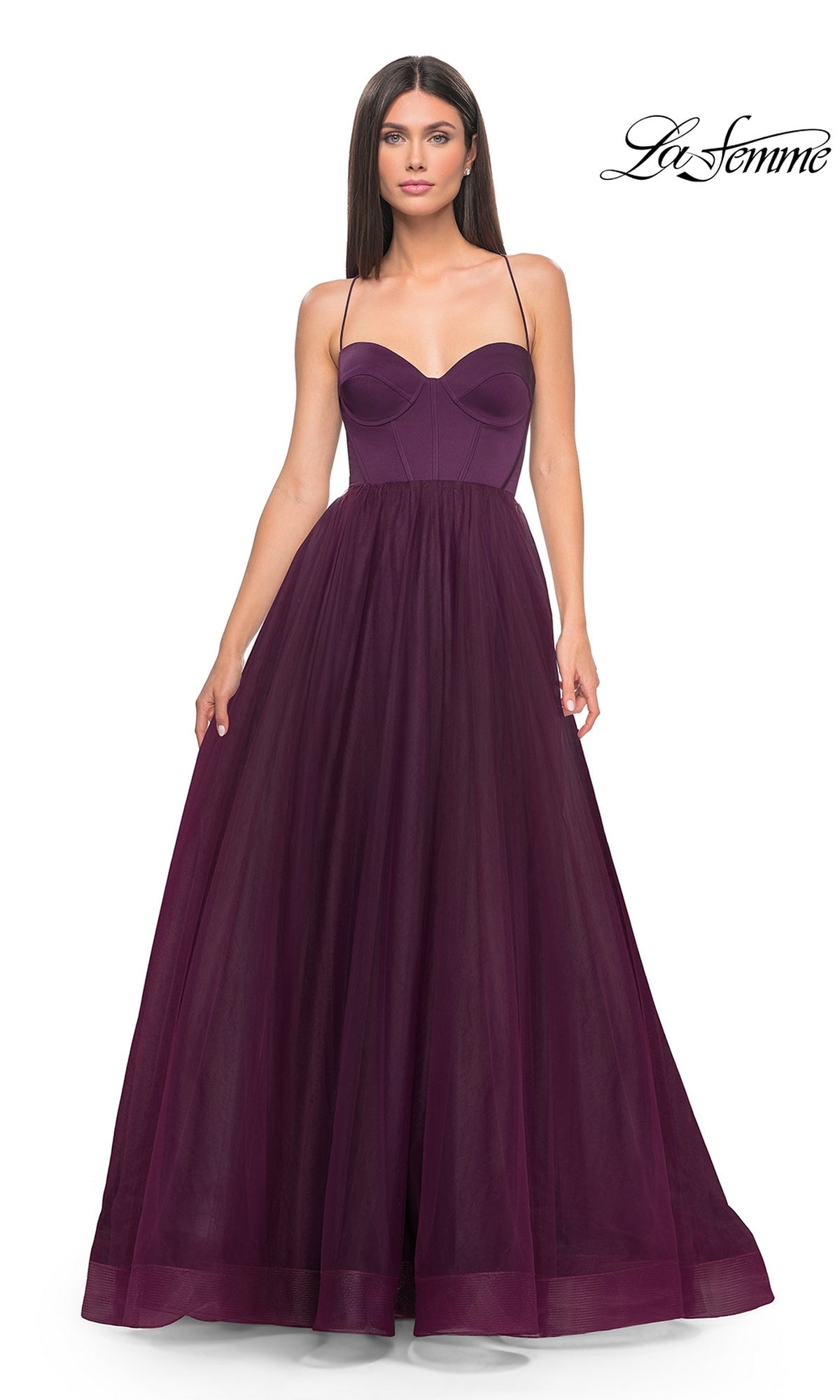 Long Sweetheart A-Line Prom Dress with Strappy Back Dark Emerald / 4