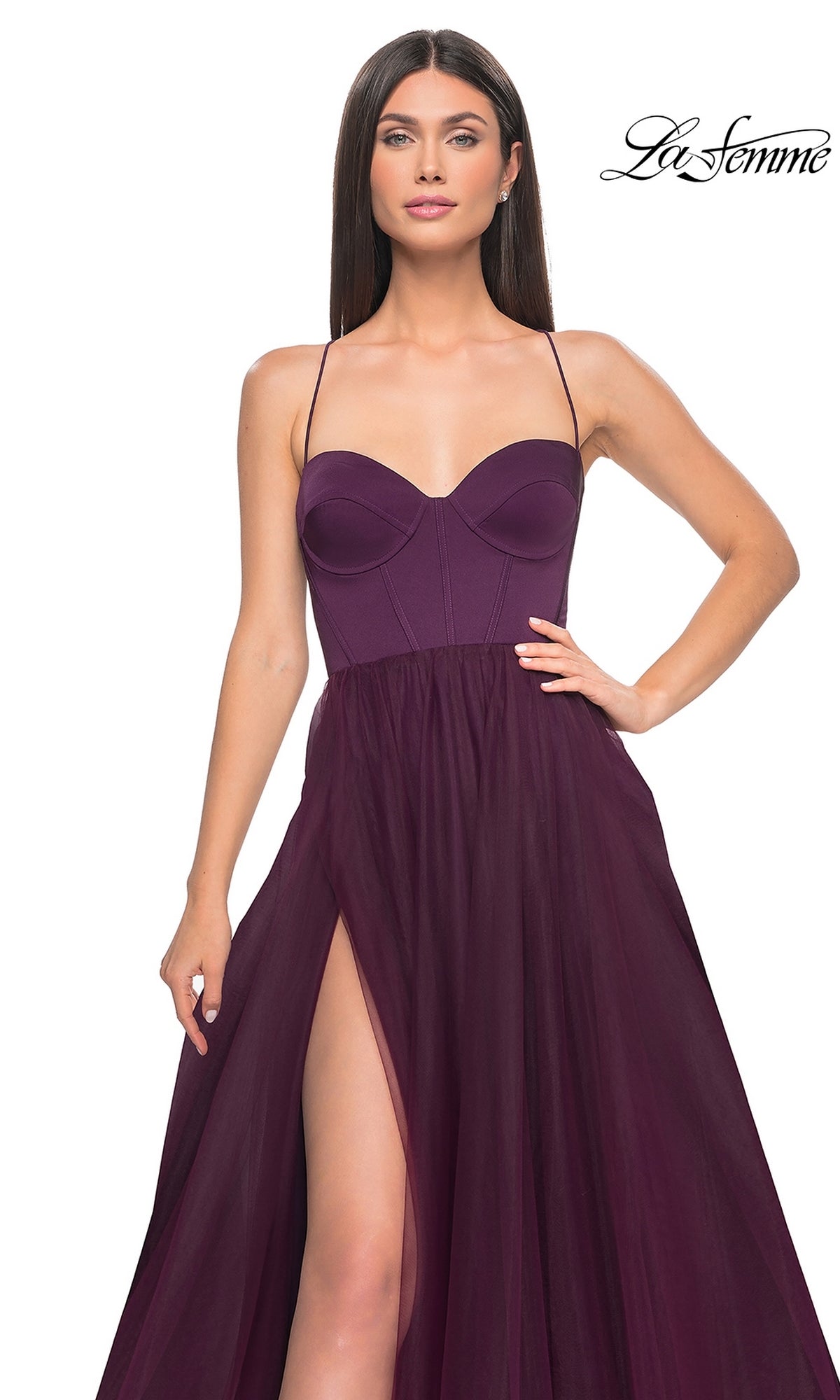La Femme Long Sweetheart Prom Ball Gown 32065