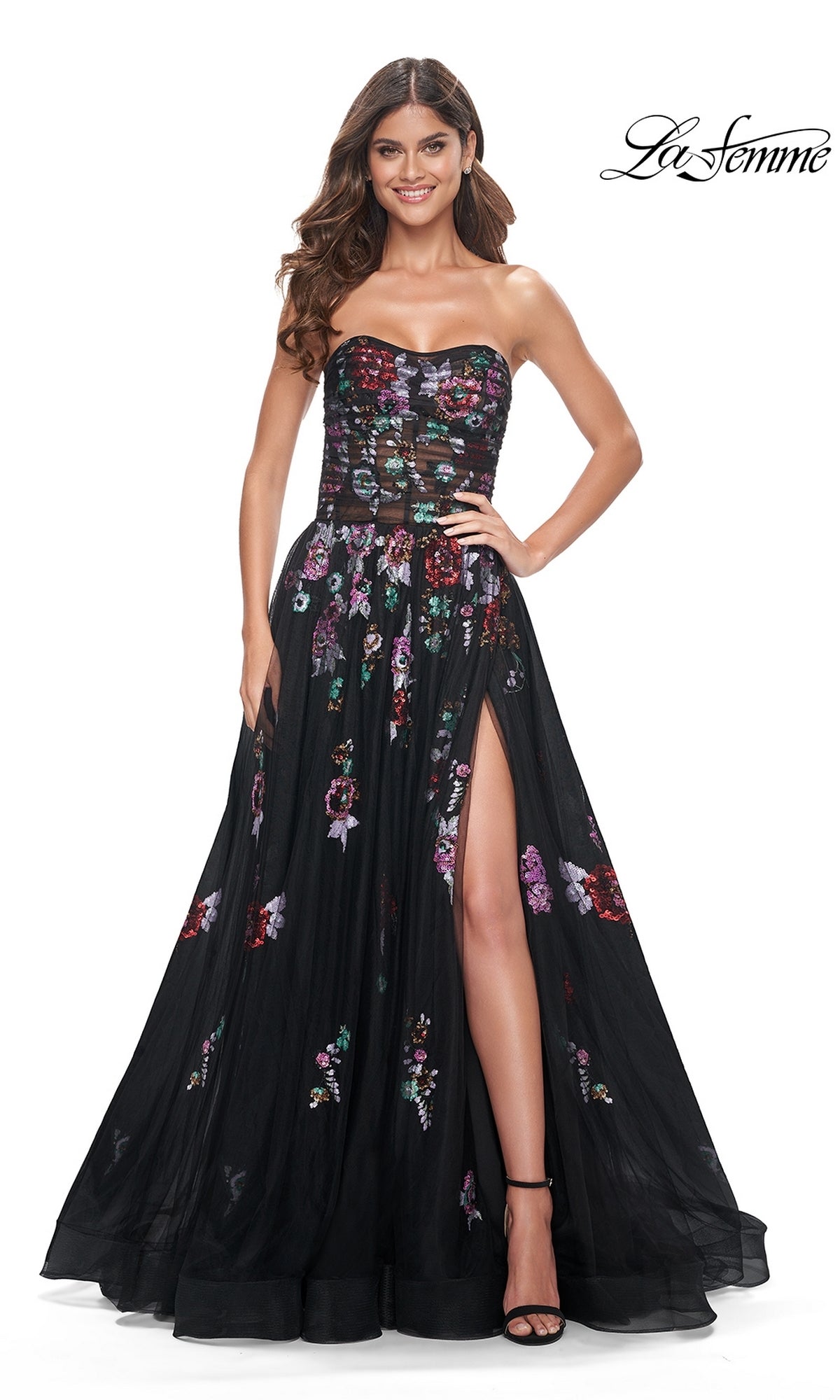 La Femme Long Prom Dress 32072