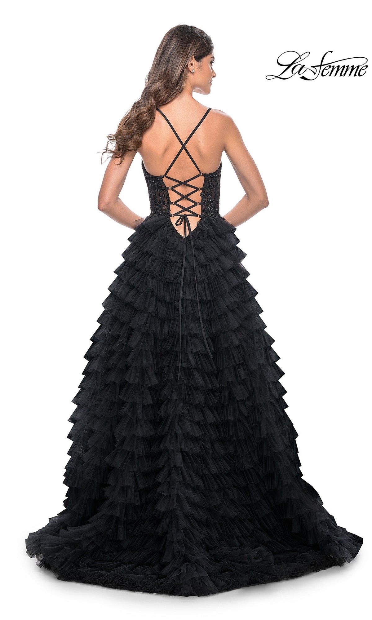 La Femme Long Prom Dress 32128