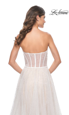 La Femme 32149 Sweetheart Strapless Prom Gown