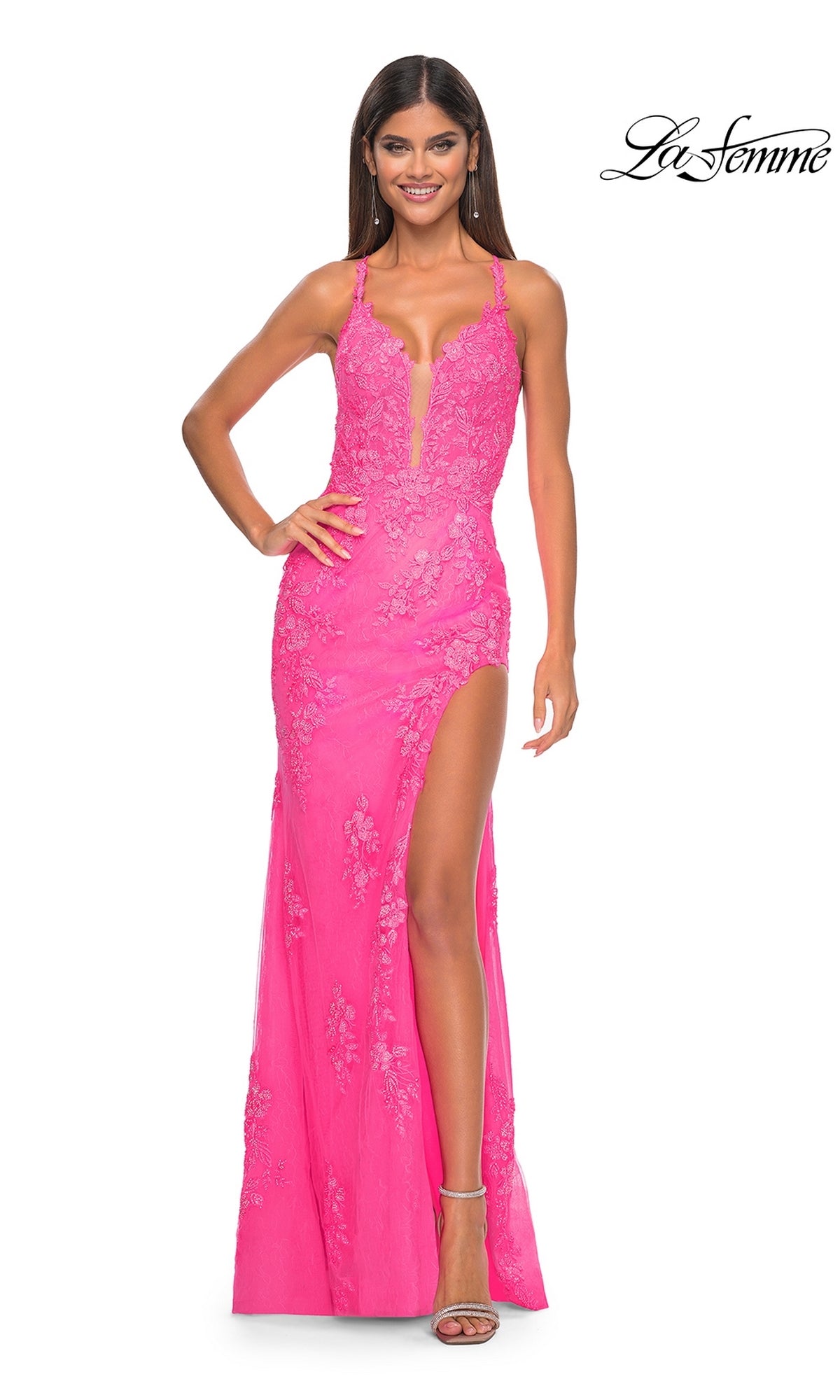 La Femme Long Prom Dress 32205