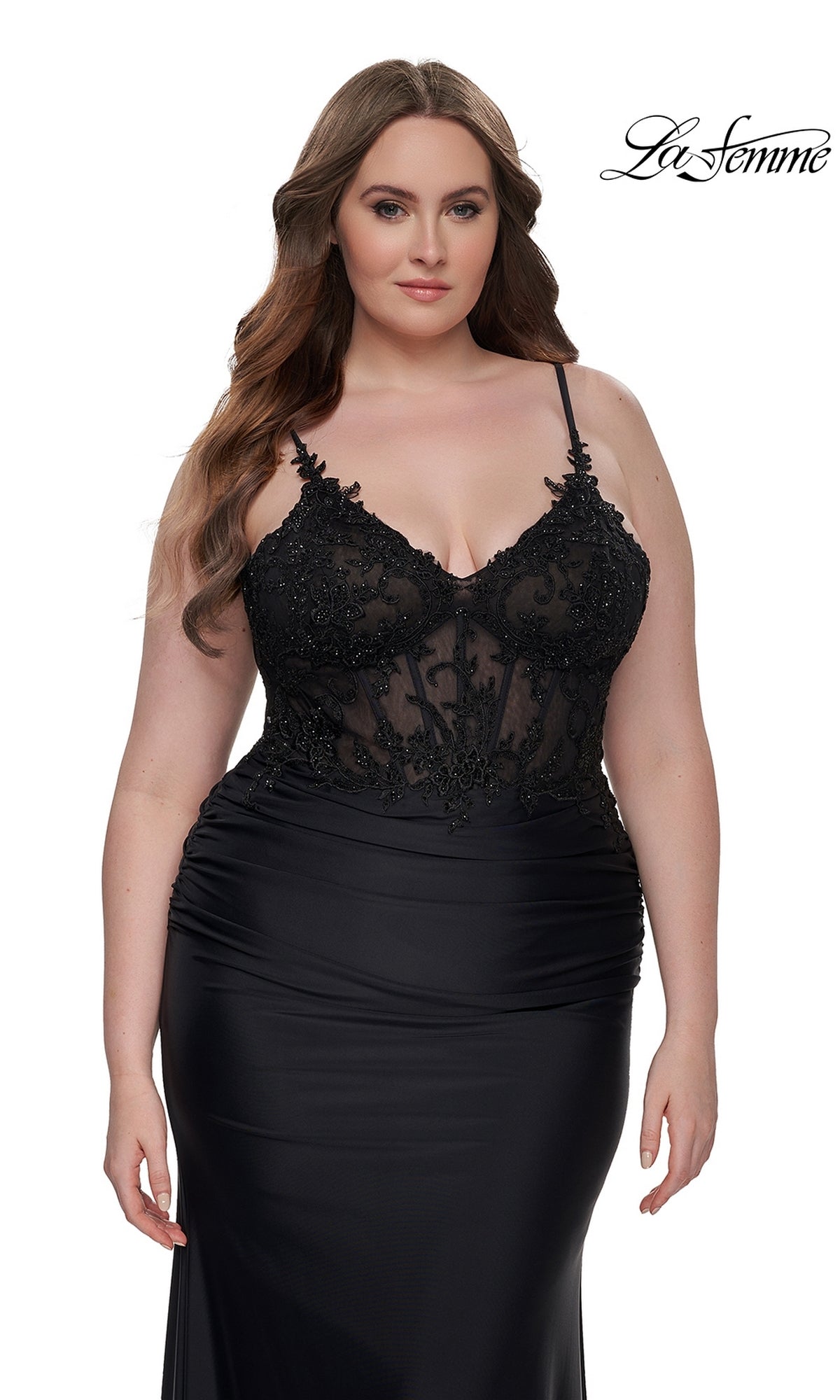 La Femme Prom Style 32226 Black / 24W La Femme Prom Style 32226 Black / 24W