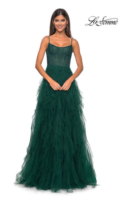 La Femme Dress 32233 - Dark Emerald La Femme Dress 32233 - Dark Emerald