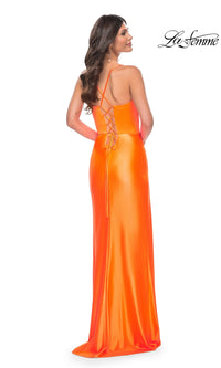 La Femme Bright Neon Long Prom Dress 32262