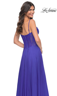 La Femme Long Chiffon Sweetheart Prom Dress 32276