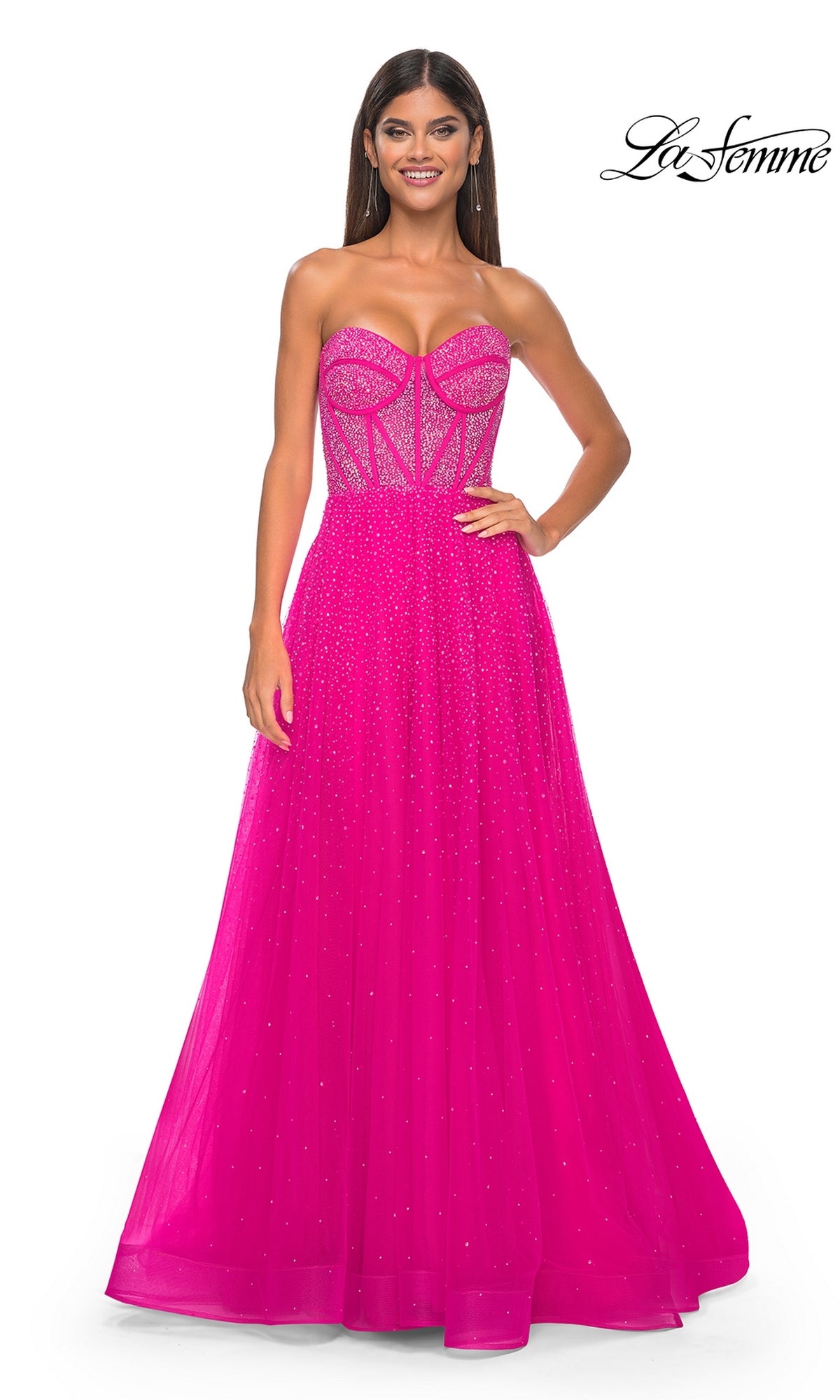 La Femme Long Prom Dress 32278
