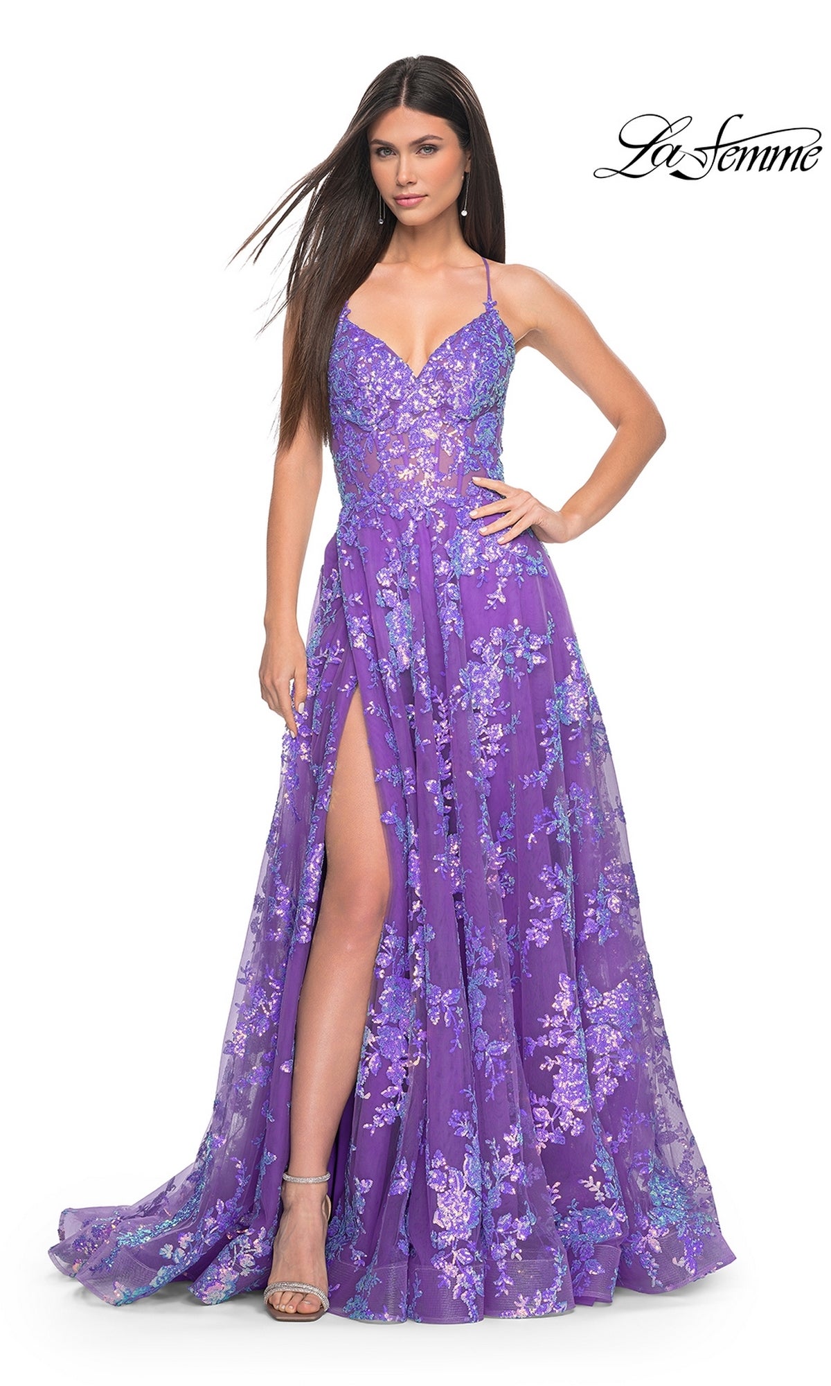 La Femme Long Prom Dress 32291