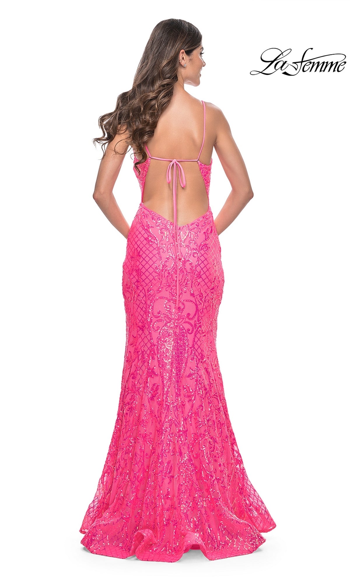 La Femme Long Prom Dress 32337