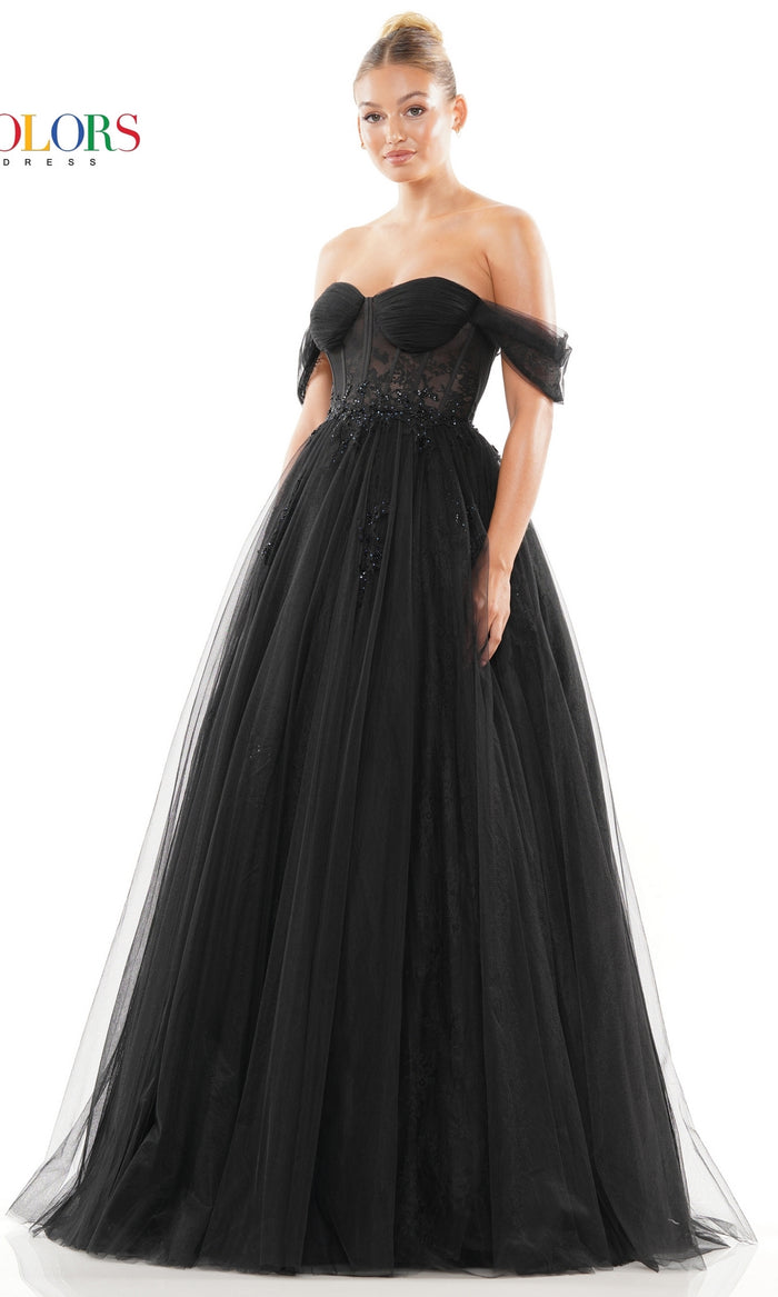 Lace Ball Gown 3240 by Colors Dress