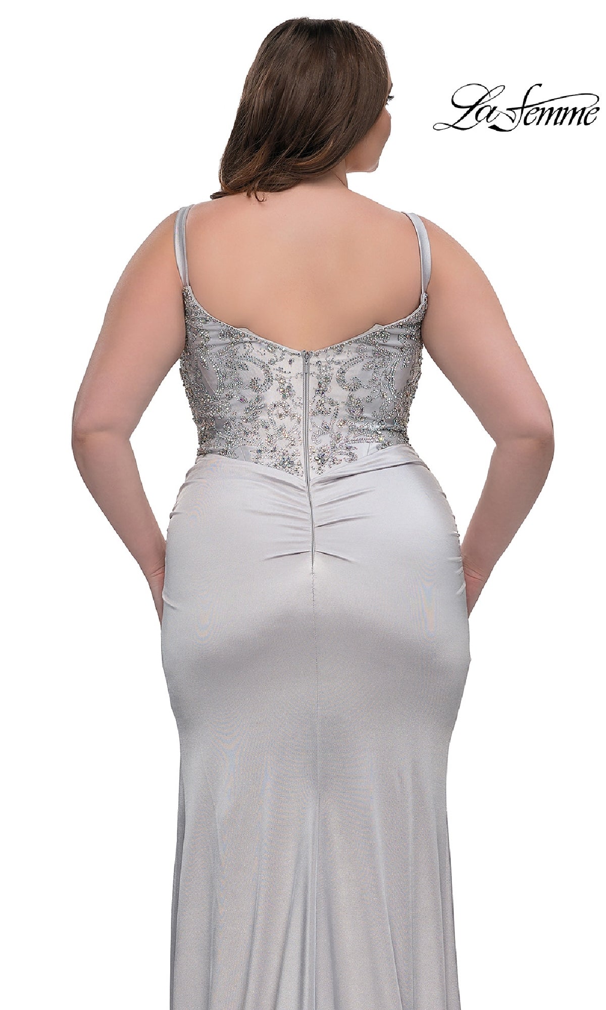 chinese dress ladies R&M Richards 2047W Formal Plus Size Long Lace Gown main image 0