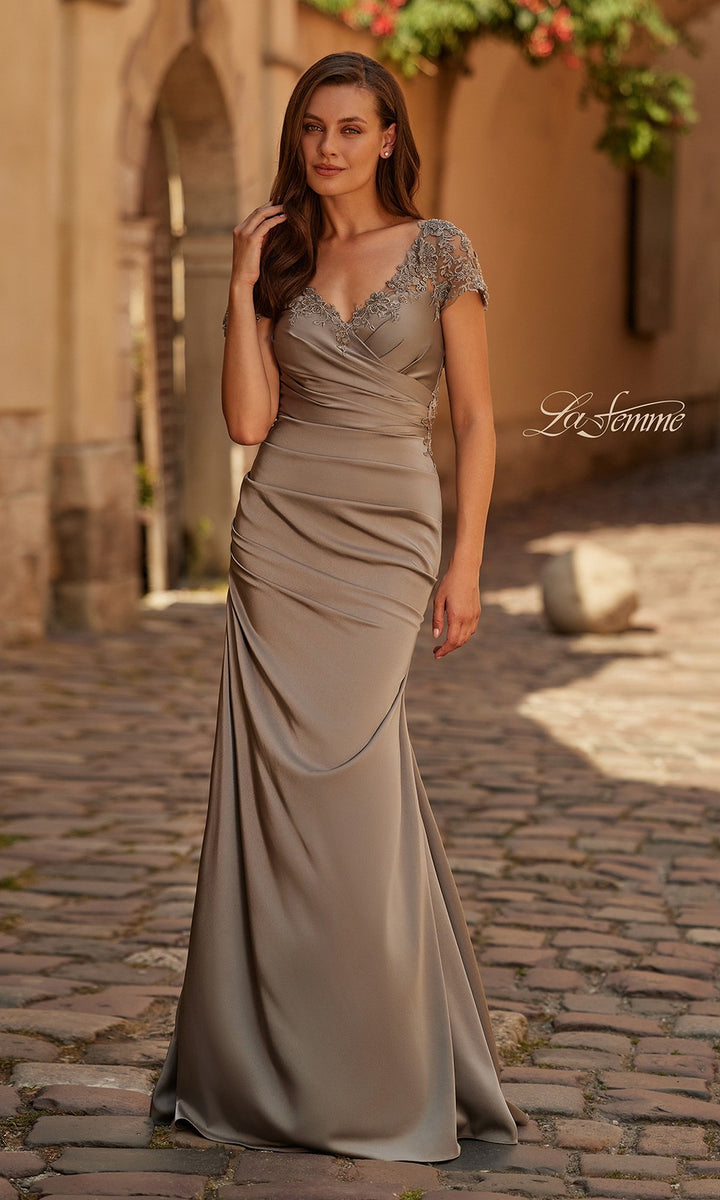 pewter satin dress Satin Cowl Back Maxi Dress Pewter  Byron & Barclay