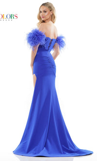 Colors Dress Off-the-Shoulder Gala Gown 3250