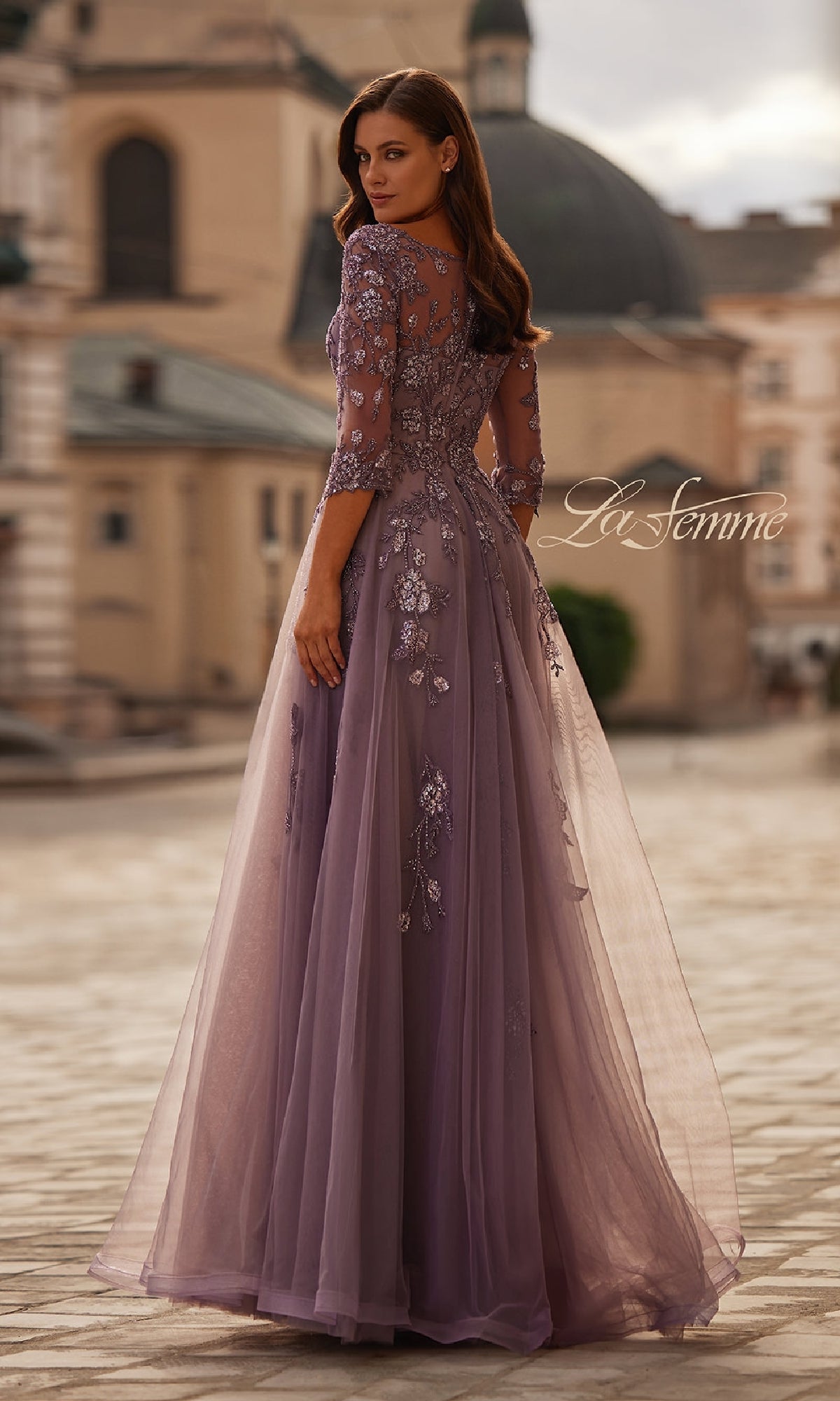 beaded crepe wedding dress ASHLEYlauren Beaded Tulle Halter Prom Dress 12268