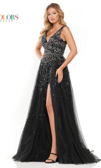 Glitter Mesh Prom Ball Gown 3270 by Colors Dress