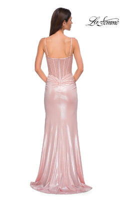 La Femme 32951 Long Prom Dress Blush / 6 La Femme 32951 Long Prom Dress Blush / 6