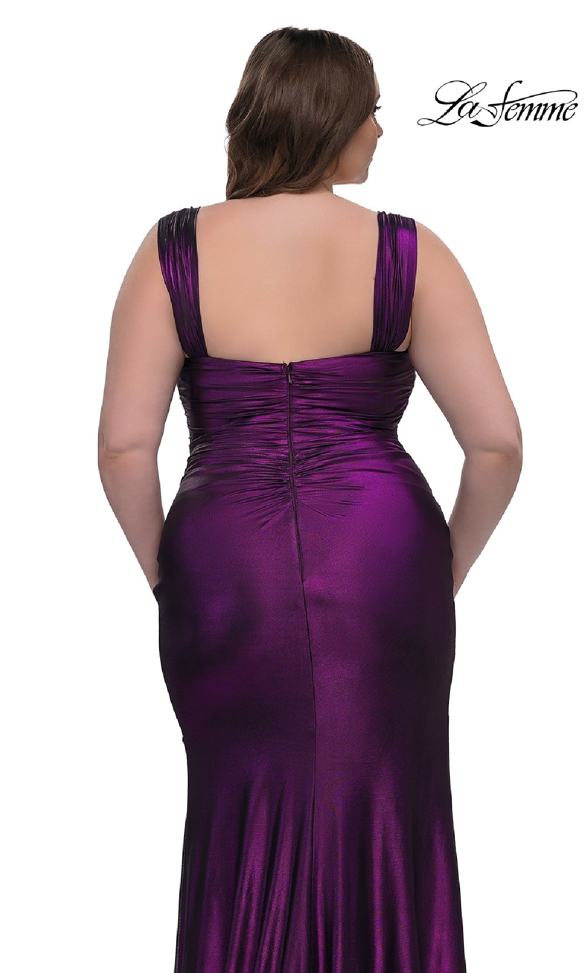 Simple Plus-Size Long Sweetheart Prom Dress with Slit Black / 20W