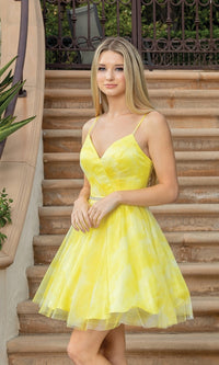 Short Tie-Dye A-Line Party Dress 3322