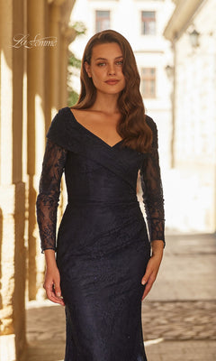 navy blue lace silk dress All The Right Reasons Navy Satin Lace Trim Maxi Dress