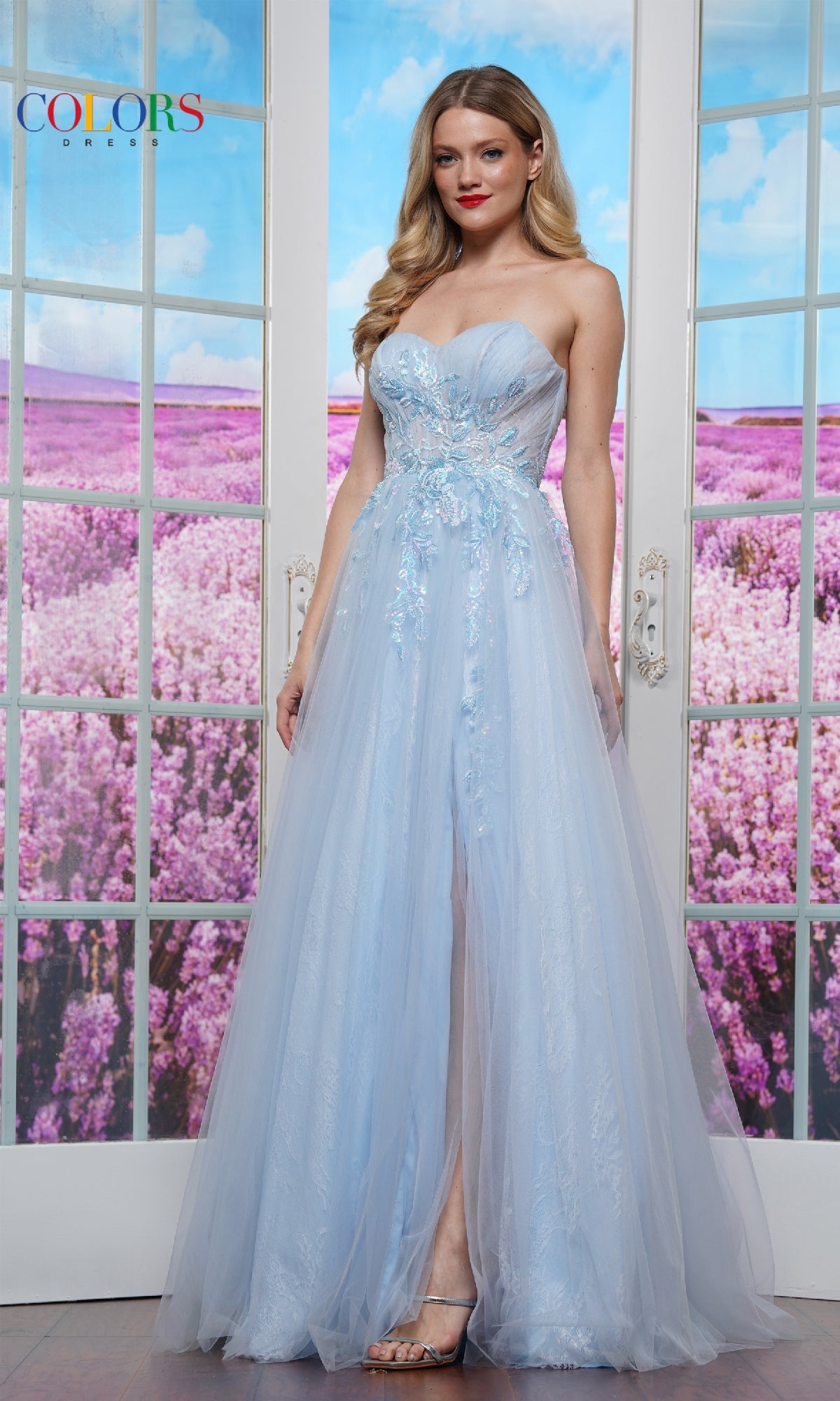Strapless Long Prom Ball Gown: Colors Dress 3484