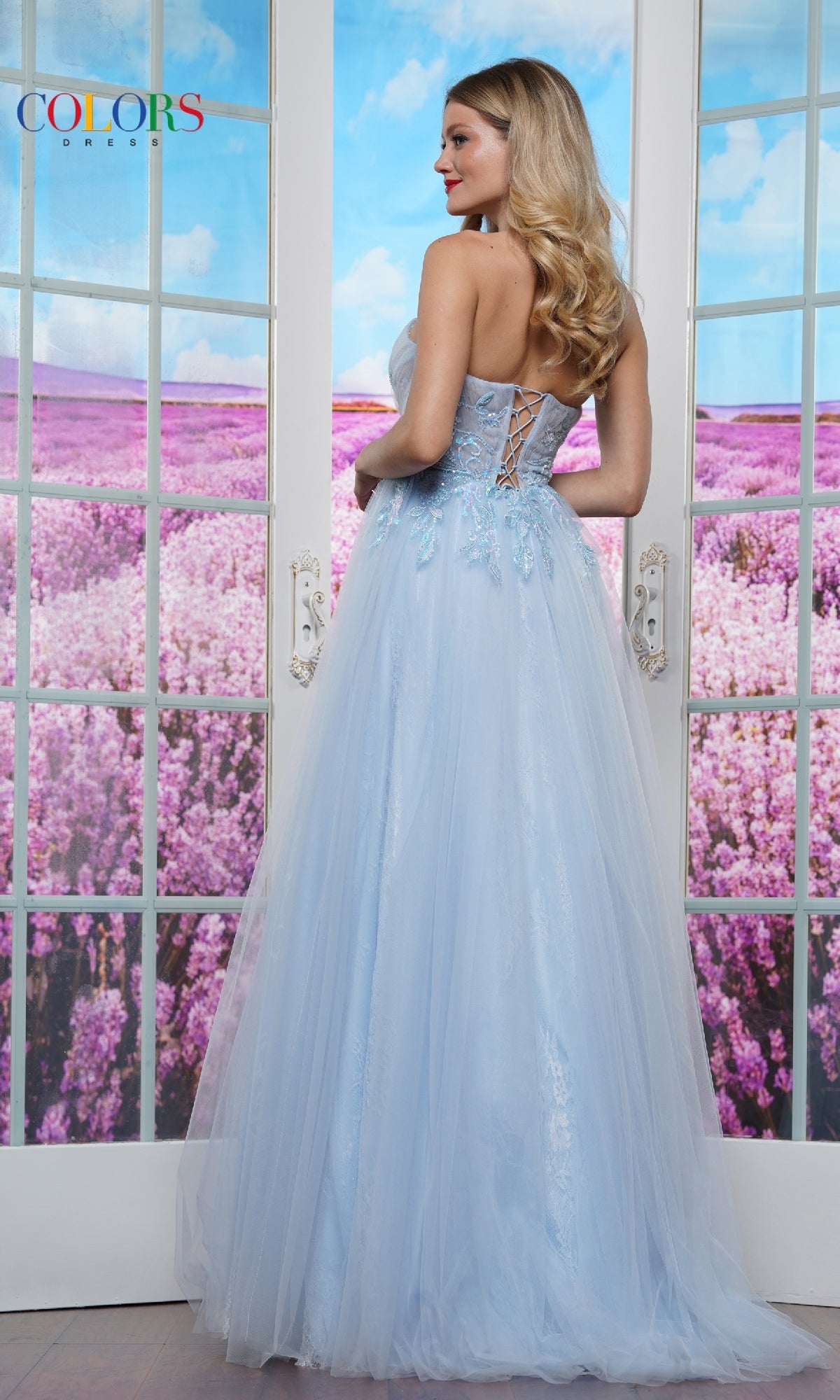 Strapless Long Prom Ball Gown: Colors Dress 3484
