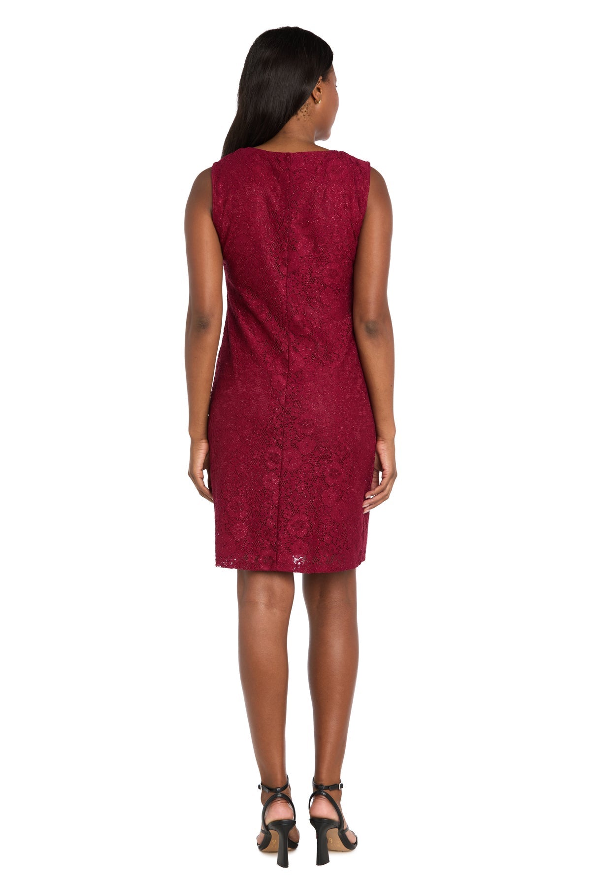 Short Semi-Formal Jacket Dress: R&M Richards 3594 Merlot / 6 Short Semi-Formal Jacket Dress: R&M Richards 3594 Merlot / 6