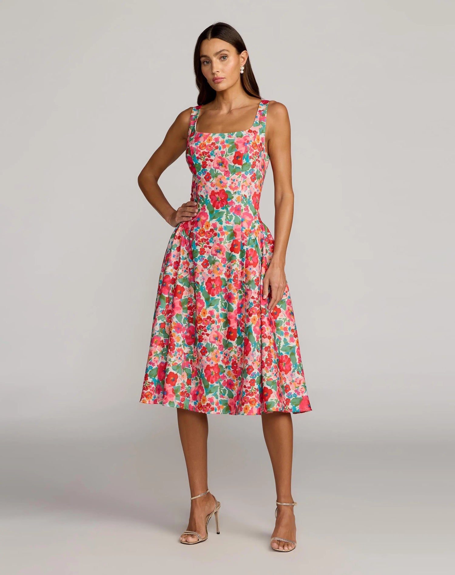 A woman wearing the 