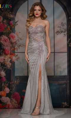 Colors 3755 Prom Dress - Nude-Green | NewYorkDress Colors 3755 Prom Dress - Nude-Green | NewYorkDress