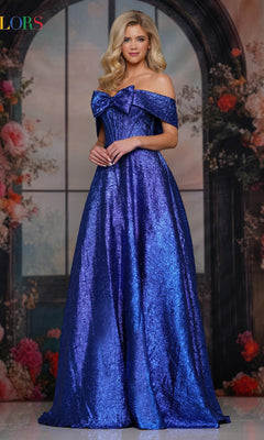 princess polly baby blue dress ZAPAKA Women Beaded Royal Blue Corset Prom Dress with Slit Mermaid Evening  Dress with Sequins – ZAPAKA UK main image 1