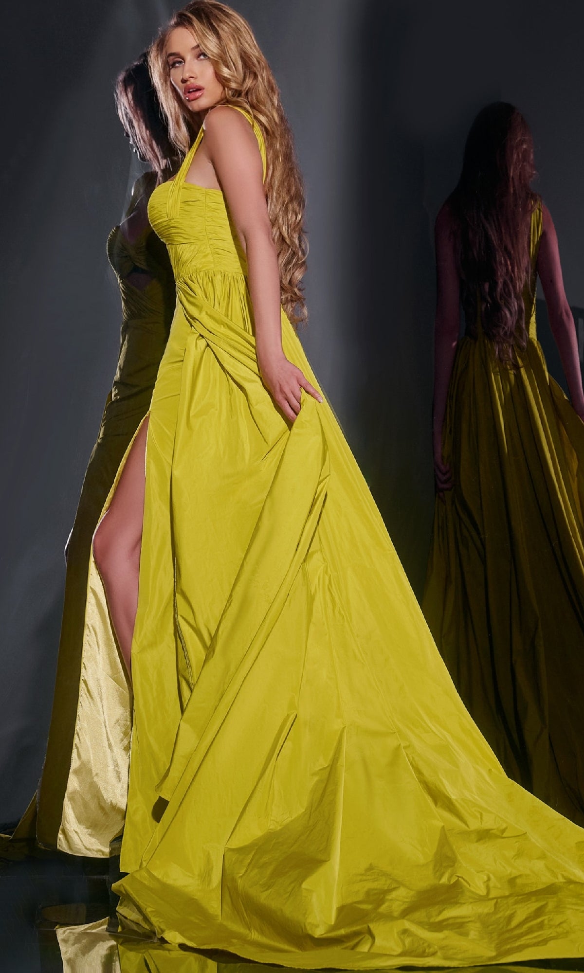 Jovani 38957 Long Prom Dress Lime / 8
