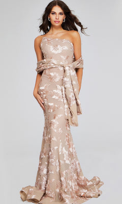 beige elegant dress Elegant Off Shoulder Arabic Beige Evening Dress Mermaid SF001