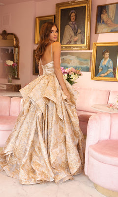 Ava Presley 40049 Prom Dress - White/Gold | NewYorkDress Ava Presley 40049 Prom Dress - White/Gold | NewYorkDress