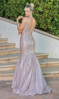 Long Embellished Mermaid Prom Dress 4249