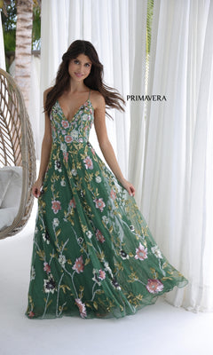 Primavera 4378 Long Prom Dress PromGirl Primavera 4378 Long Prom Dress PromGirl