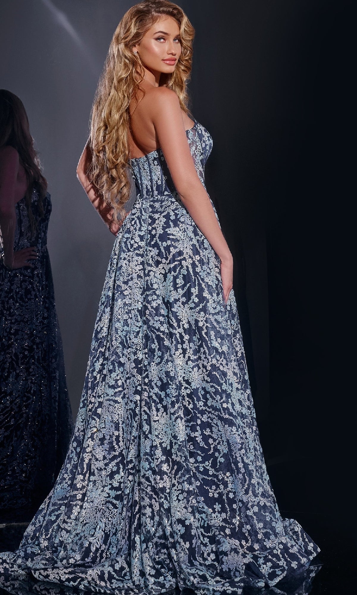 jovani navy blue prom dress Long Dress: 44151 / 0 fit:Regular Womens/Dresses/Bodycon Little Black Dress | Red Carpet