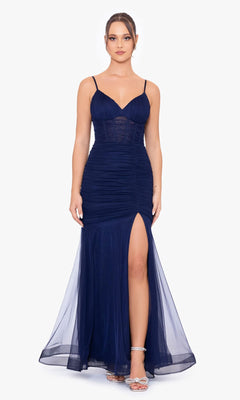 Long Mermaid Prom Dress with Corset– PromGirl