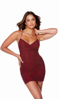 Ruched Bodycon Homecoming Dress - Alyce 4730