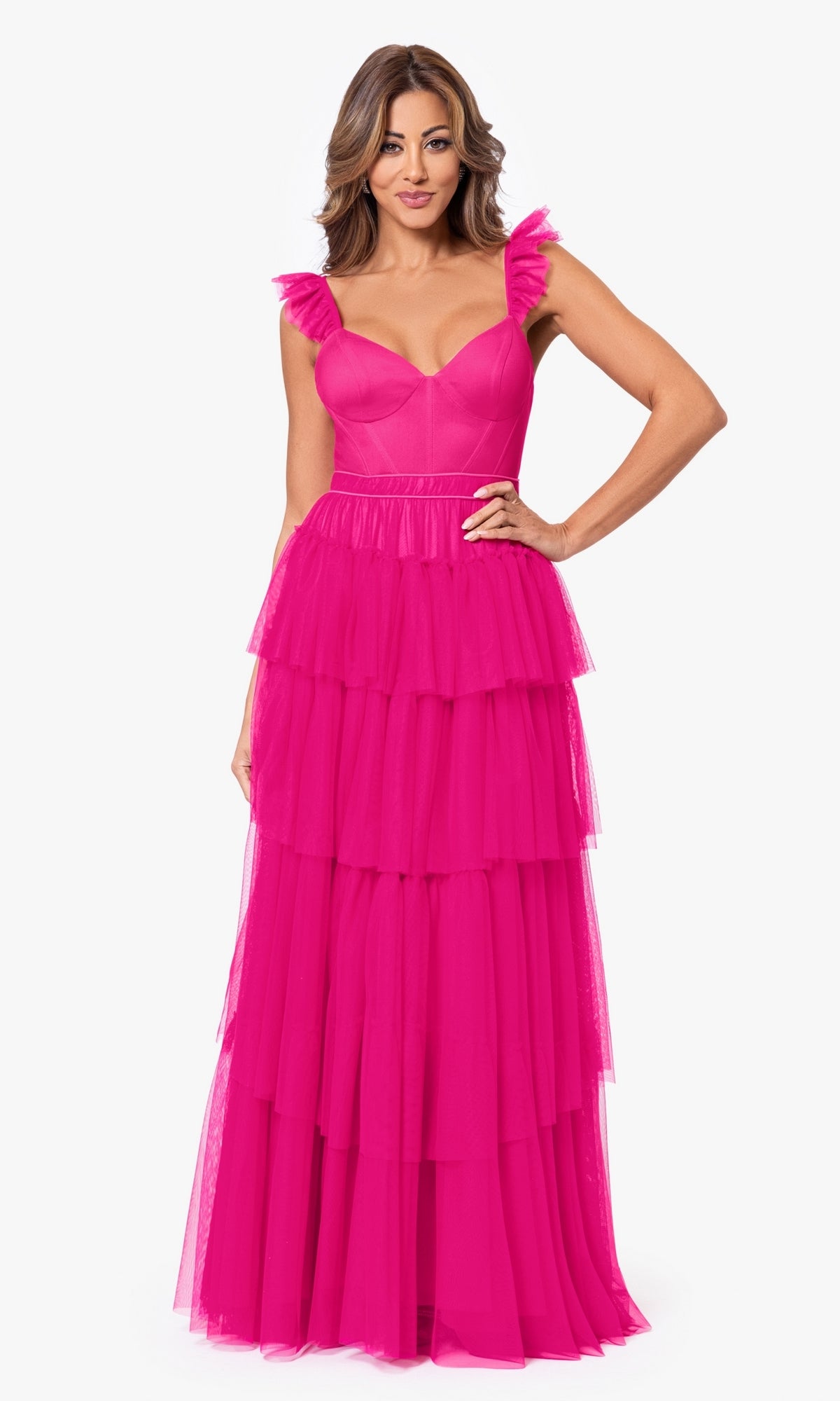 Blondie Nites 4819BN Long Prom Dress