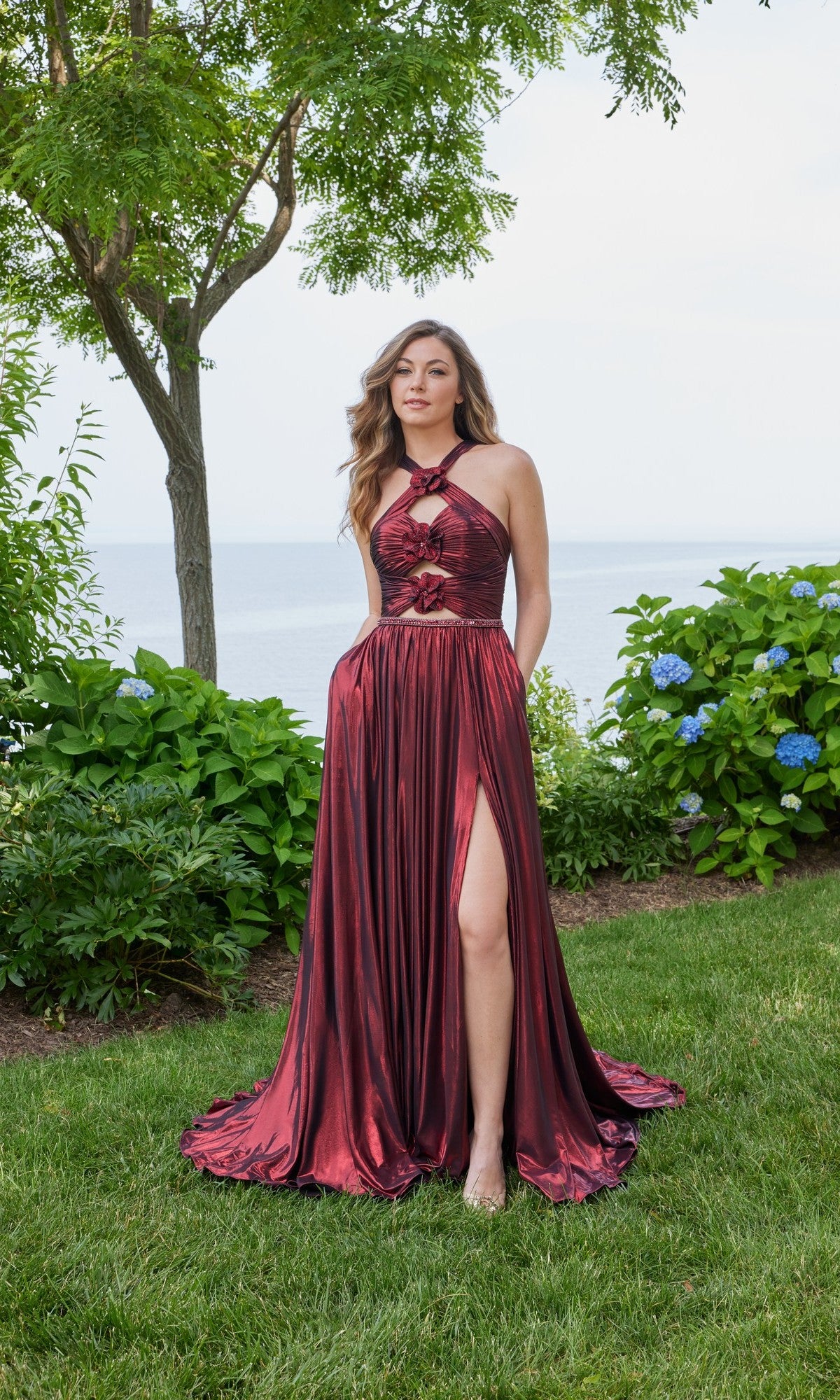 Long Prom Dress: Morilee 49143 Bronze / 00