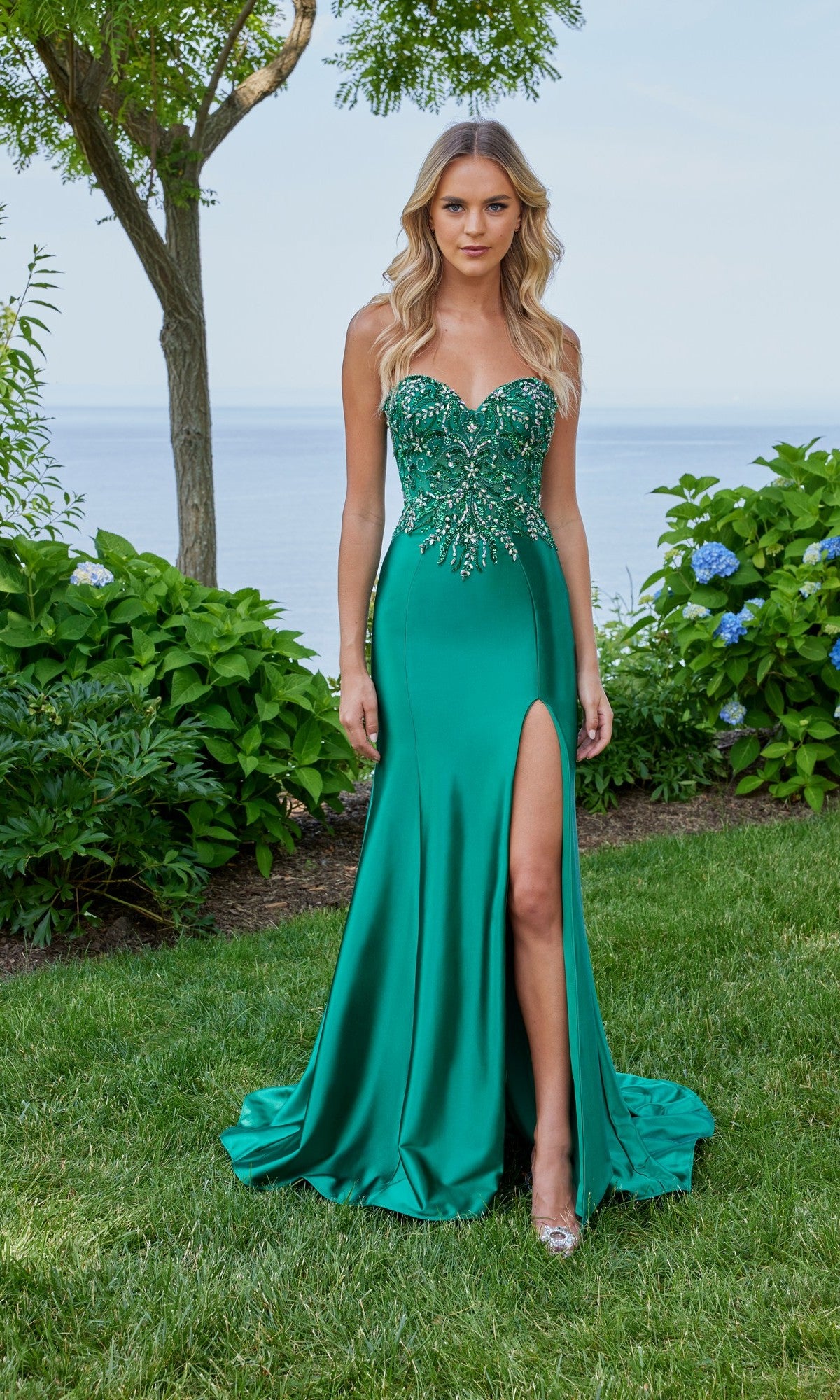 Morilee 49147 Long Prom Dress Emerald / 2