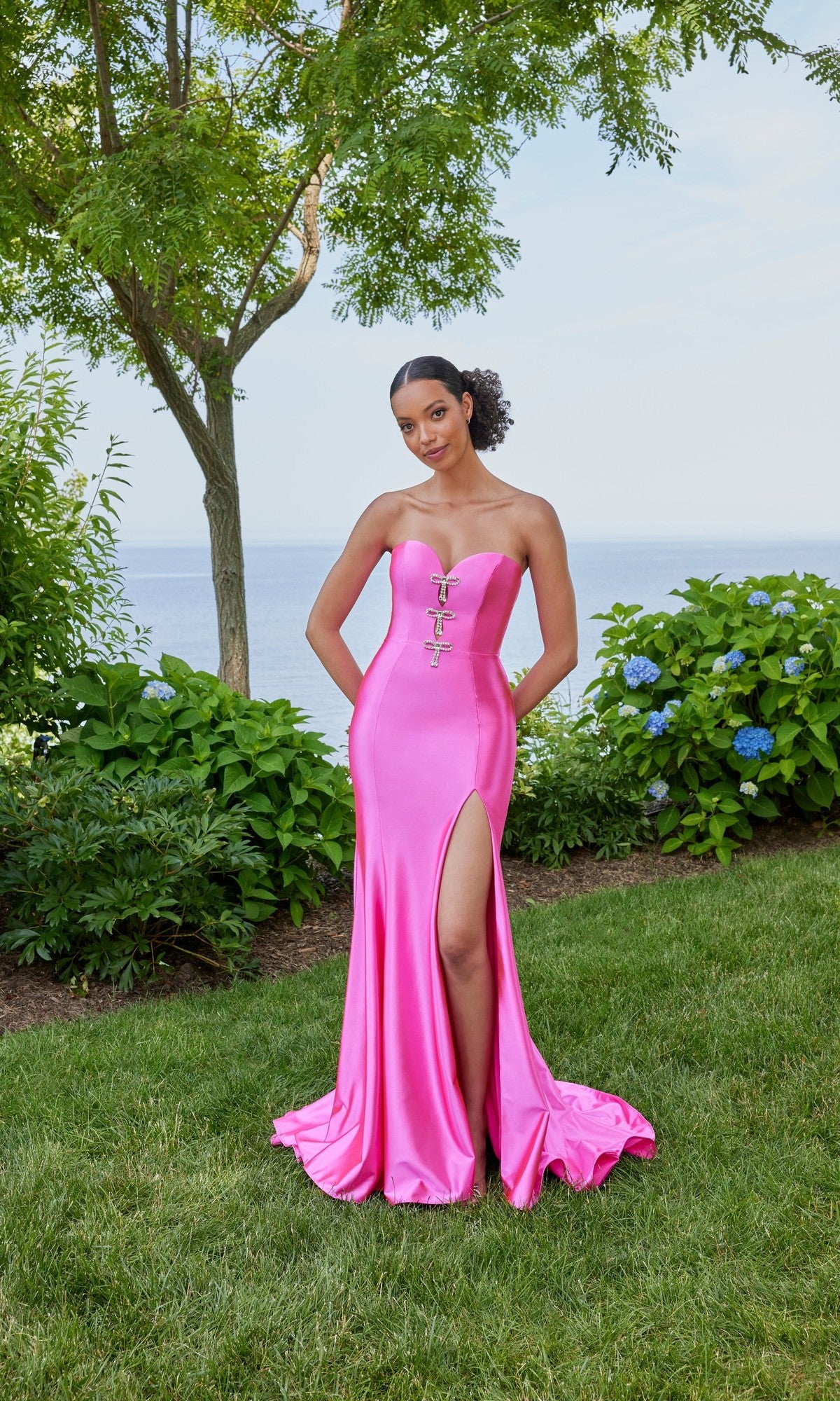 Long Prom Dress: Morilee 49149 Hot Pink / 00