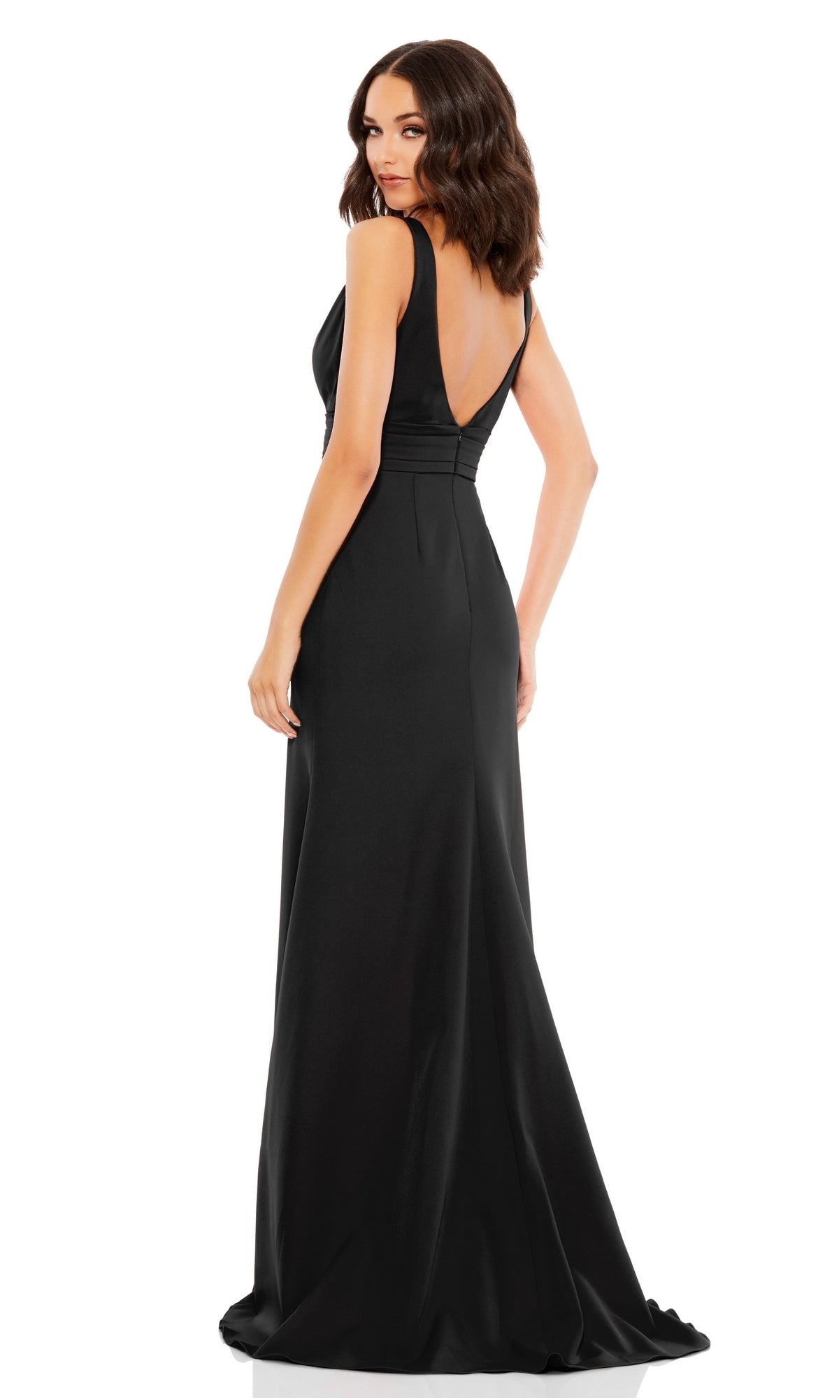 Shoulder-Bow Long Prom Dress: Mac Duggal 49454