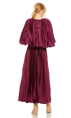 blue dress for baby girl Draped Pleated Maxi Dress main image 0