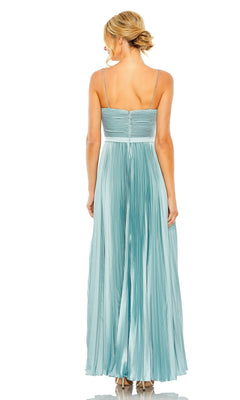 slim fit dress slacks Long Formal Dress 49715 by Mac Duggal French Blue / 2