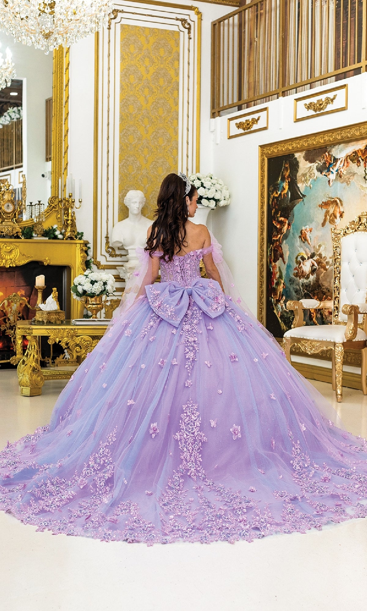 open lace back dress Disney Q Posket Girlish Charm Rapunzel [Purple Dress] main image 0