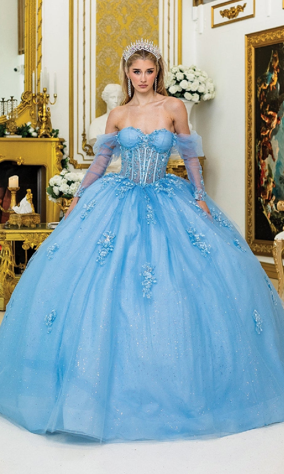 Dancing Queen 5038 Long Quinceanera Dress – PromGirl