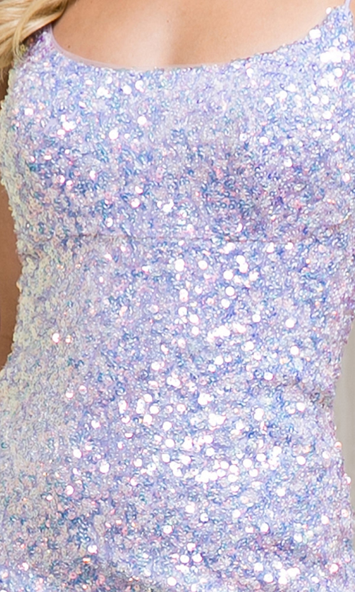 Backless Short Sequin Party Dress 5099S