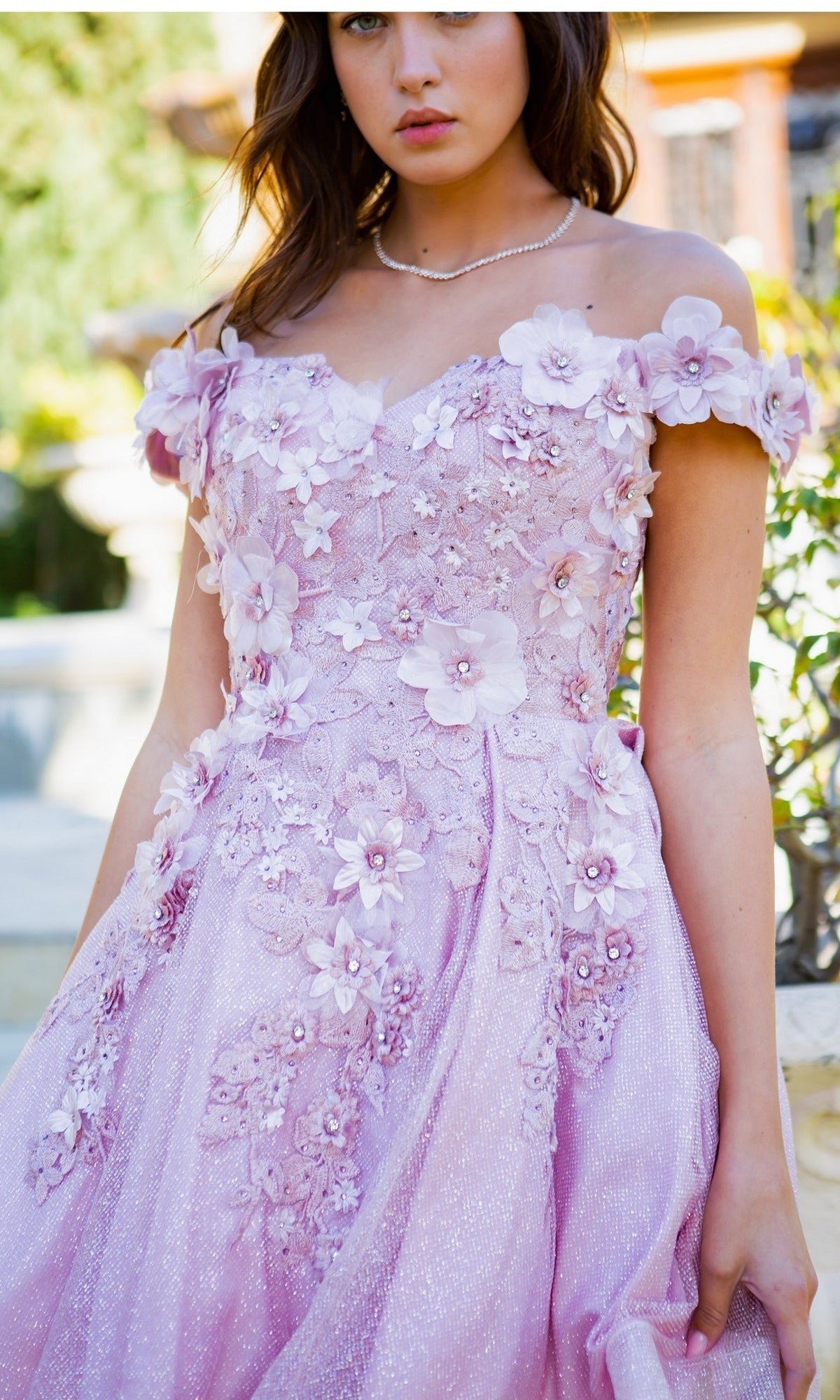 Off-Shoulder Short Shimmer Homecoming Dress - PromGirl