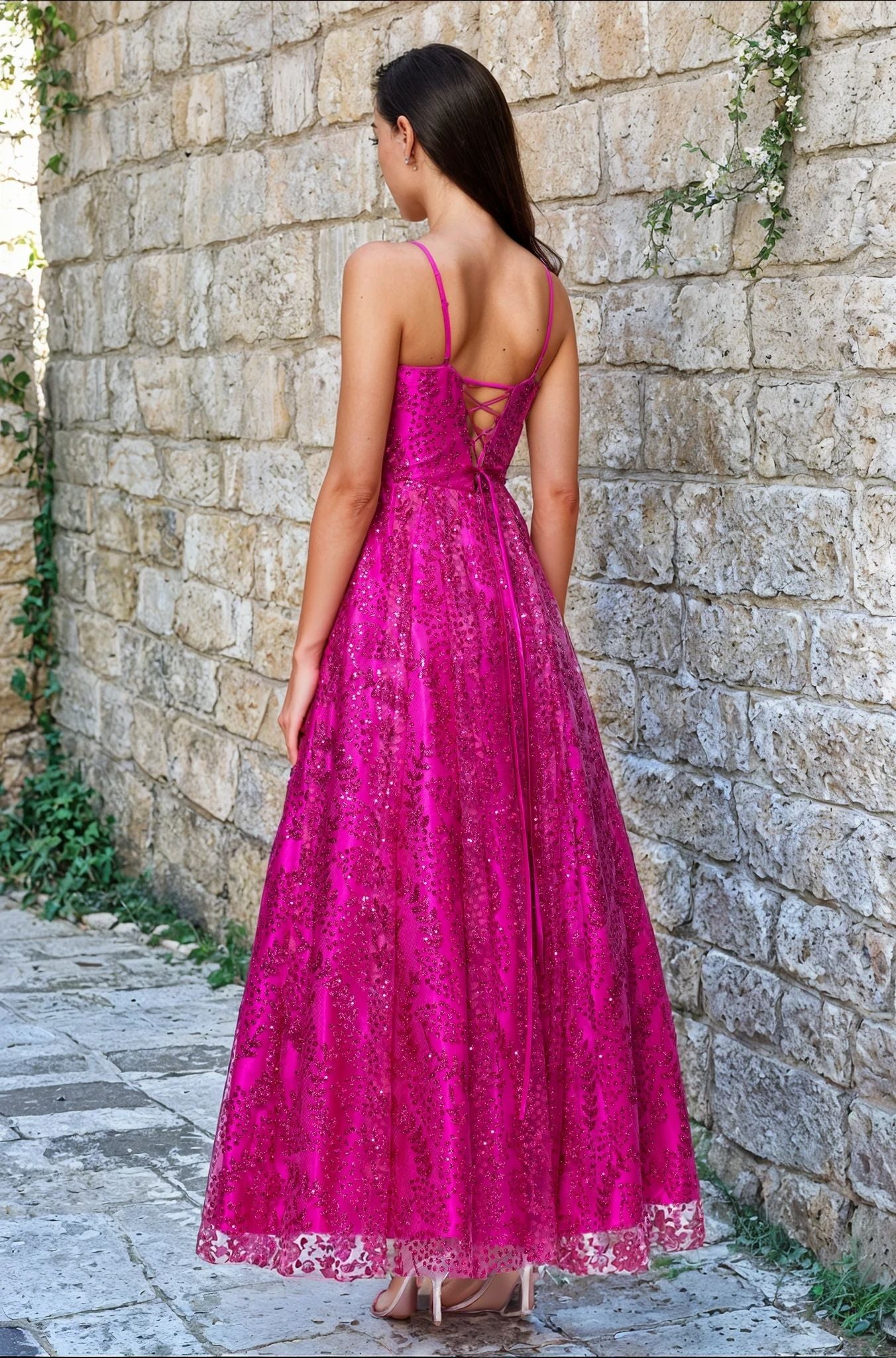 Blondie Nites 5362BN Long Prom Dress Hot Pink / 9 Blondie Nites 5362BN Long Prom Dress Hot Pink / 9
