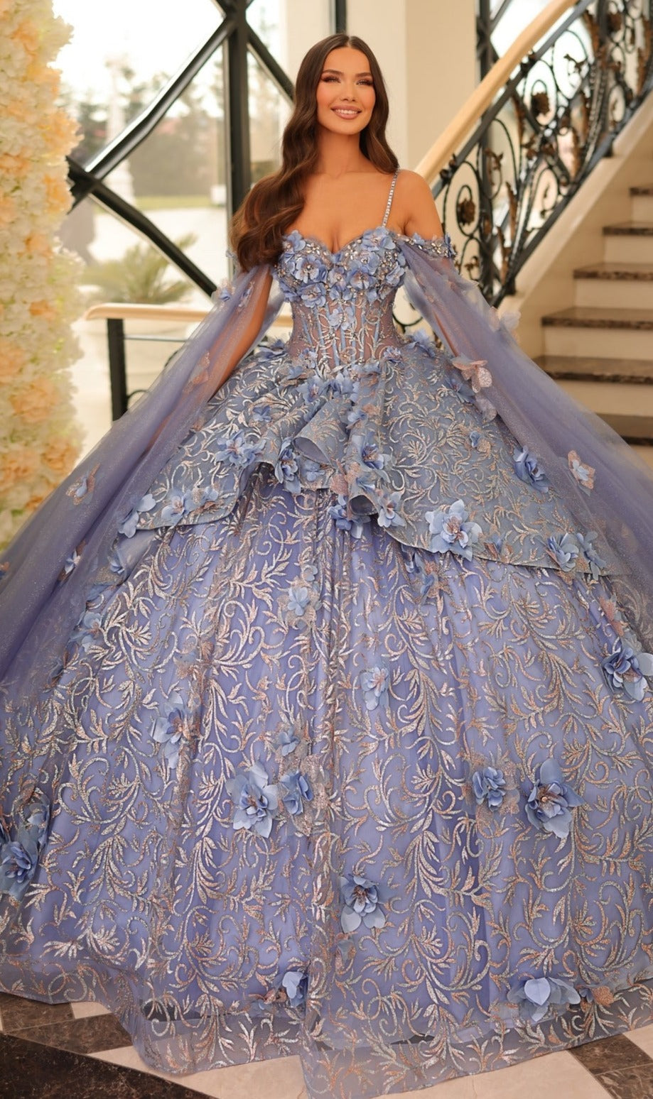 Amarra 54216 Long Quinceanera Dress– PromGirl